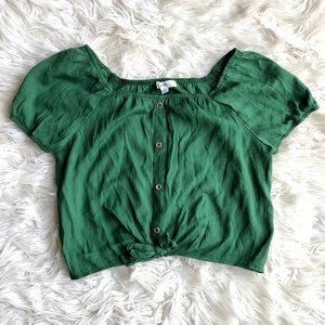 Mine Crop Green Small Top